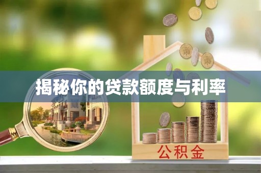 开鲁揭秘你的贷款额度与利率