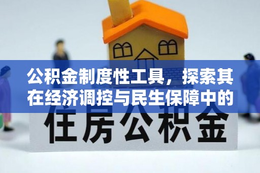 开鲁公积金制度性工具，探索其在经济调控与民生保障中的重要作用
