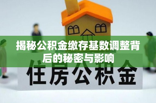 开鲁揭秘公积金缴存基数调整背后的秘密与影响
